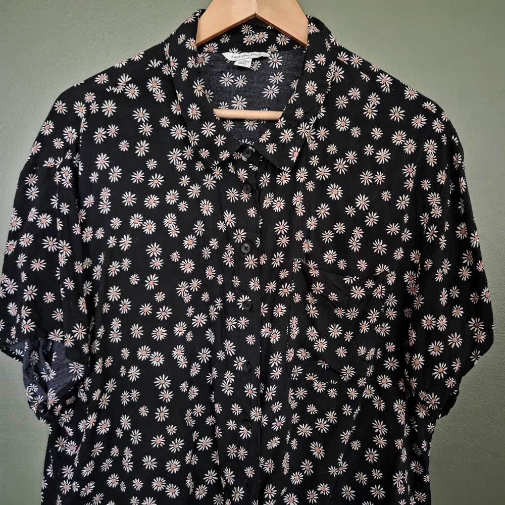 Floral American Eagle Blouse